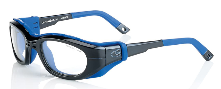 Bild von Sportschutzbrille mit abnehmbaren Bügeln und Kopfband, in 2 Farben, Gr. 53-21