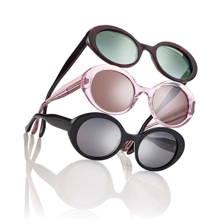 Bild von Acetat-Sonnenbrille, Gr. 52-22, in 3 Farben, Gläser polarisierend, inkl. Etui