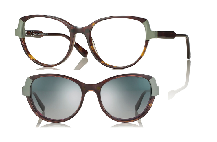 Bild von Acetat Fassung, Gr. 53-18, in 3 Farben, inkl. magnetischem Sonnenclip